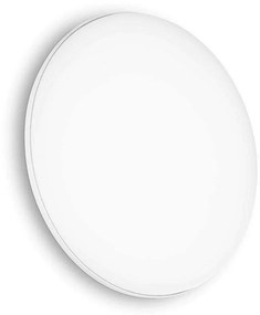 Φωτιστικό Οροφής-Πλαφονιέρα Mib Round 269115 30x5cm LED 19W 3000K IP65 White Ideal Lux Metal,Aluminum