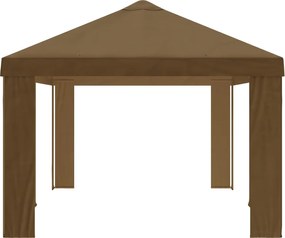 vidaXL Κάλυμμα Γκαζebo 6 x 3 m Taupe Πολυεστέρας 190 gsm