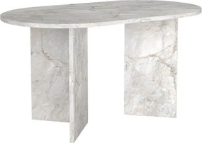 Τραπέζι Cortado Megapap χρώμα λευκό εφέ μαρμάρου 138x80x75εκ.