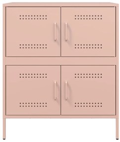 vidaXL Ντουλάπι Ροζ 68x39x79 εκ. από Ατσάλι