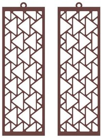 Σετ των 3 Intra απο ξύλο plywood 3mm-4mm πάχος Αφρικανικά σκουλαρίκια, , κοσμήματα Δίασταση 3x3 cm INTRAFABR-36754365