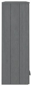 vidaXL Πάνω Μέρος Ντουλαπιού HAMAR Γκρι 85x35x100 εκ. Μασίφ Πεύκο