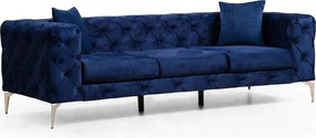 Καναπές Chesterfield 3θέσιος Como 237x90x70εκ - Navy Blue