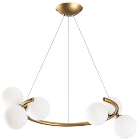 Φωτιστικό Οροφής Luminar 521SHN3571 55x50x115cm 6xG9 10W Gold Opviq