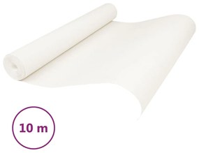 vidaXL Ταπετσαρία 3D Μονόχρωμη Κρεμ 10x0,53μ Non-woven