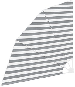 vidaXL Αδιάφανο σκίαστρο μπαλκονιού Ανθρακί και λευκό 140 x 140 cm
