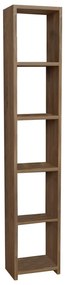 Βιβλιοθήκη Barzine pakoworld μελαμίνη σε φυσική απόχρωση 27.6x19.5x150εκ