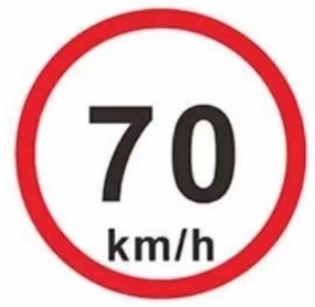 ΑΥΤΟΚΟΛΛΗΤΟ 70KM/H ΣΕΤ 10ΤΜΧ HD-03925