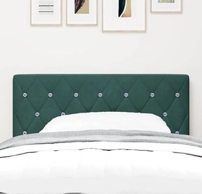 vidaXL Κεφαλάρι Σκούρο Πράσινο 90 cm Βελούδο
