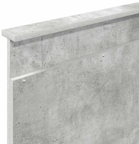vidaXL Κεφαλάρι με κεφαλάρι Σκυρόδεμα Γκρι 75 cm Επεξεργασμένο ξύλο