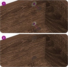 vidaXL Αυτοκόλλητη Κάλυψη Βιδών 2 pcs Καφέ δρυς Ø 20 x 0,5 mm