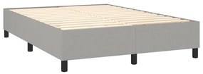 ΚΡΕΒΑΤΙ BOXSPRING ΜΕ ΣΤΡΩΜΑ ΑΝΟΙΧΤΟ ΓΚΡΙ 140X190 ΕΚ. ΥΦΑΣΜΑΤΙΝΟ 3141929