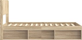 vidaXL Καλάθι με αποθήκη και κεφαλάρι Sonoma Δρυς 75 x 190 cm