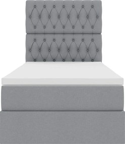 vidaXL Κρεβάτι με αποθηκευτικό χώρο και στρώμα 90 x 200 cm Πολυεστέρας