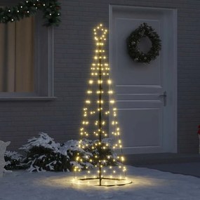 vidaXL LED Χριστουγεννιάτικο Δέντρο με βάση Θερμό λευκό 250 cm Σίδερο