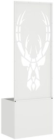 vidaXL Οθόνη Ιδιωτικότητας Κήπου Animal Print Λευκό 50 x 140 cm