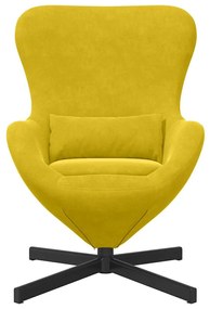vidaXL Πολυθρόνες, Ρακετάκια & Καρέκλες Ύπνου Κίτρινο Μονοθέσιο Ύφασμα