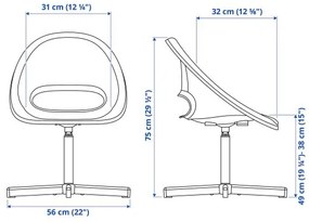 LOBERGET/SIBBEN παιδική καρέκλα γραφείου 593.376.70