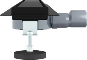 vidaXL Σιφόνι ντους 2-σε-1 με 360° σιφόνι Μαύρο 80 cm