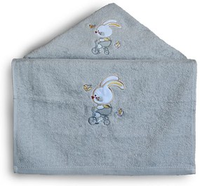 Βρεφικές Πετσέτες (Σετ 2τμχ) Sb Home Bike Silver 450gsm
