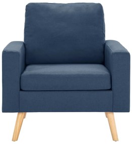 vidaXL Πολυθρόνα Μπλε Υφασμάτινη