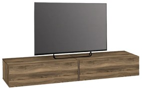 Έπιπλο τηλεόρασης επιτοίχιο Espanse Megapap χρώμα καρυδί 241,8x31,7x30εκ.