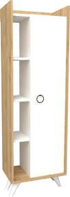 Ντουλάπι Δρυς / Λευκό ENIFROL 50x31.8x140