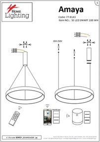 SE LED SMART 100 AMAYA PENDANT WHITE Δ5