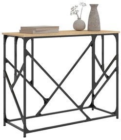 vidaXL Τραπέζι Κονσόλα Sonoma Δρυς 100x40x80 εκ. Επεξεργασμένο Ξύλο