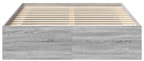 vidaXL Πλαίσιο Κρεβατιού Γκρι Sonoma 160 x 200 εκ.
