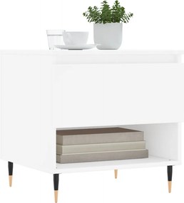 vidaXL Τραπεζάκι Σαλονιού Λευκό 50 x 46 x 50 εκ. από Επεξεργ. Ξύλο