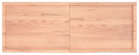 vidaXL Ράφι Τοίχου Ανοιχτό Καφέ 160x60x(2-4)εκ. Επεξ. Μασίφ Ξύλο Δρυός