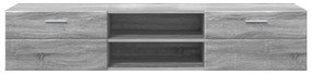 vidaXL Ντουλάπι TV Γκρι sonoma 150 x 39 x 30 εκ Επεξεργασμένο ξύλο