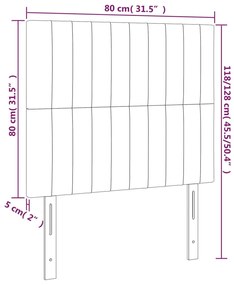 ΚΕΦΑΛΑΡΙ ΚΡΕΒΑΤΙΟΥ LED ΜΑΥΡΟ 80X5X118/128 ΕΚ. ΒΕΛΟΥΔΙΝΟ 3122694