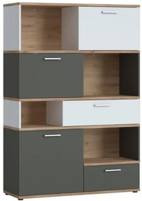 Βιβλιοθήκη Newty 3D2S - 115.00Χ40.00Χ167.60cm