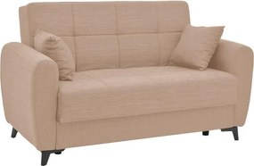 Σετ σαλονιού Lincoln 2τεμ ύφασμα σε μπεζ απόχρωση 225x75x85 εκ.