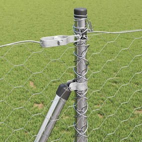 vidaXL Εξωτερική Εξαγωνική Περίφραξη με Σκυρόδετη Βάση 25 x 0,8 m