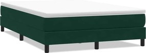 vidaXL Box Spring Κρεβάτι χωρίς στρώμα Σκούρο πράσινο Βελούδινο
