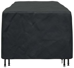 vidaXL Κάλυμμα επίπλων εξωτερικού χώρου Μαύρο 270 x 110 x 70 εκ. 600D