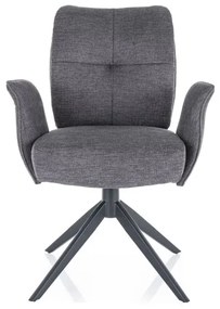 KRZESŁO WING BREGO CZARNY STELAŻ/C.SZARY 18 DIOMMI-80-3878