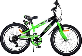 Sportivo 20 Inch 28 cm Boys 7SP Caliper Green/Black