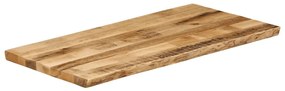 vidaXL Επιφάνεια Τραπεζιού 110x60x3,8 εκ. Live Edge Μασίφ Ξύλο Μάνγκο