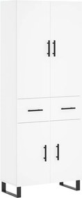 vidaXL Ντουλάπι Λευκό 69,5x34x180 εκ. από Επεξεργασμένο Ξύλο