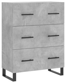 vidaXL Ντουλάπι Γκρι Σκυροδέματος 69,5x34x90 εκ. Επεξεργασμένο Ξύλο