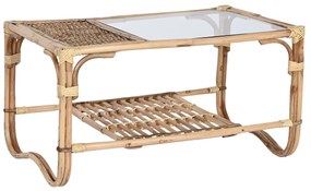 Τραπεζάκι Καφέ Home ESPRIT Φυσικό Bamboo ρατάν 76 x 46 x 40 cm