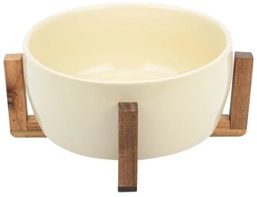 ESTIA ΣΑΛΑΤΙΕΡΑ ALLURE 28cm ΜΕ ΒΑΣΗ  IVORY