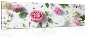 Εικόνα λεπτή νεκρή φύση λουλουδιών - 150x50