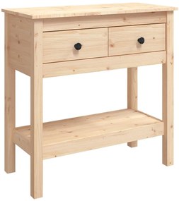 vidaXL Τραπέζι Κονσόλα 75x35x75 εκ. από Μασίφ Ξύλο Πεύκου