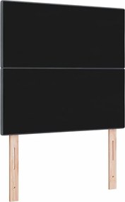vidaXL LED κεφαλάρι με φώτα λωρίδας LED Γκρι 90 cm Πολυεστέρας