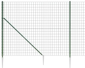 Συρματόπλεγμα Περίφραξης Πράσινο 2 x 10 μ. με Καρφωτές Βάσεις - Πράσινο